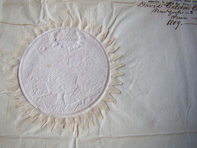 A Four Language Mediteranean Ship's Passport signed by President James Madison on June 10, 1809 — image 5